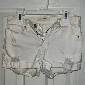 NWOT Pacsun White Denim Shorts (High Rise)